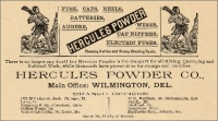 Hercules Powder Co., Wilmington, Delaware, advertisement in Stone: An Illustrated Magazine, November, 1895, pp. xxix
