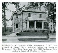&ldquo;Residence of Mr. Samuel Miller, Washington, D.C., constructed of &lsquo;scrap&rsquo; stone, including Indiana and Kentucky limestones, Ohio blue stone and Briar Hill sandstone, producing a beautiful blending of color.&rdquo; (from &ldquo;Scrap Pile Supplies Stone for Beautiful Residence,&rdquo; Stone, October 1925, pp. 606)