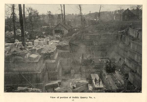 View of Portion of Oolitic Quarry No.1