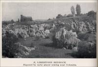 Limestone Bedrock. Exposed by early placer mining near Columbia