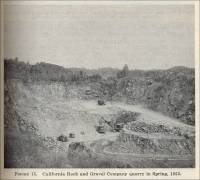 California Rock and Gravel Company quarry in Spring, 1953