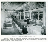 “Section of Wareroom Showing Finished Work.” (From “O. M. Burrus & Bros. Inc.” Monumental Catalog, Burlington, Iowa)