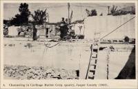 Plate VI - A. Channeling in Carthage Marble Corp. Quarry, Jasper County, Missouri (circa 1946)