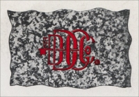 Logo on the back cover of "A Plant and Its Product," published by the Drew Daniels Granite Co., Waterbury, Vermont ( circa 1910)