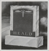 The Heald cemetery memorial design in "A Plant and Its Product," published by the Drew Daniels Granite Co., Waterbury, Vermont ( circa 1910)
