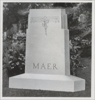 The Maer cemetery memorial design in"A Plant and Its Product," published by the Drew Daniels Granite Co., Waterbury, Vermont ( circa 1910)