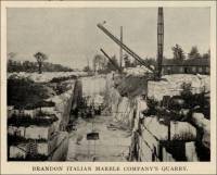 Brandon’s Italian Marble Company’s Quarry, 1897